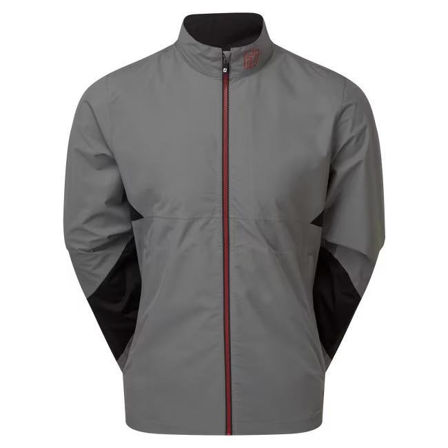 Footjoy HydroLite X chaqueta de hombre, carbón/negro/rojo