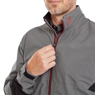 Footjoy HydroLite X chaqueta de hombre, carbón/negro/rojo