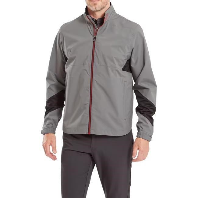 Footjoy HydroLite X chaqueta de hombre, carbón/negro/rojo