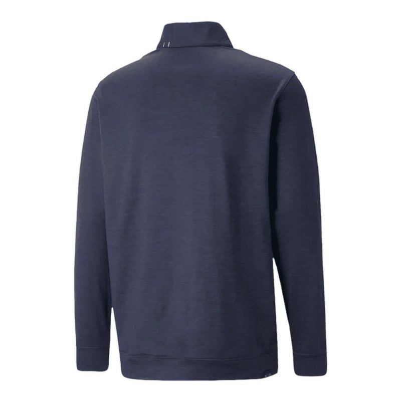 Puma Cloudspun Colorblock 1/4 Zip sudadera de hombre, navy blazer
