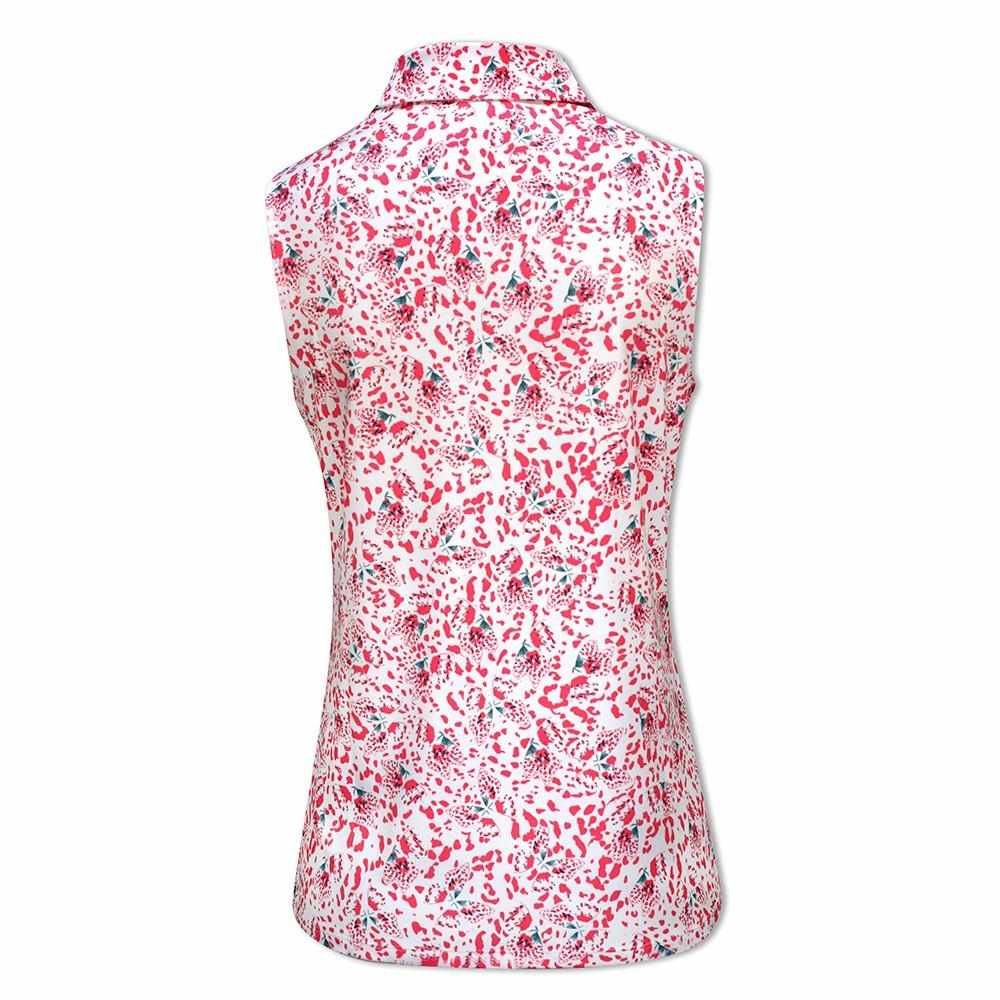 Puma Mattr Mariposa SL polo de mujer, strawberry burst/bold blue