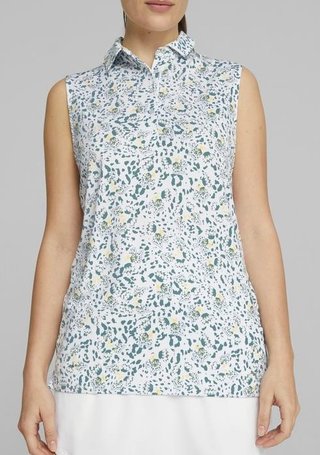 Puma Mattr Mariposa SL polo de mujer, bold blue/flaxen