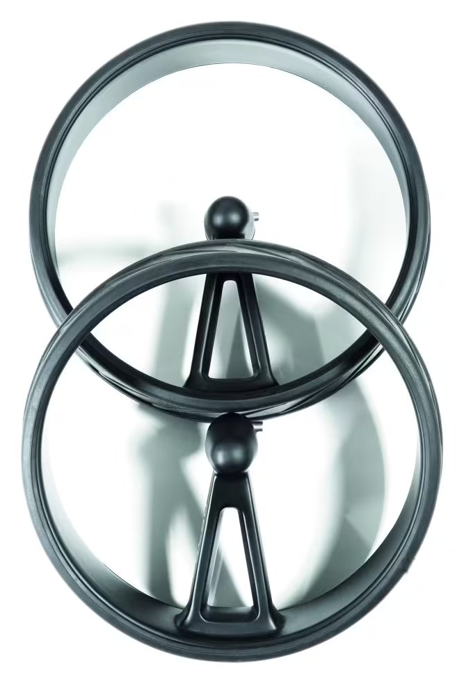 JuCad Complete Wheel Set (3) para trolleys eléctricos PHANTOM TITAN (llantas y neumáticos), titanium