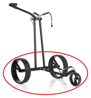 JuCad Complete Wheel Set (3) para trolleys eléctricos PHANTOM TITAN (llantas y neumáticos), titanium