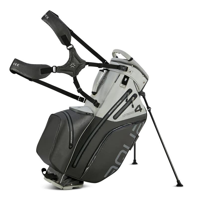 Big Max AQUA Hybrid 4 stand bag, gris/plata(negro)