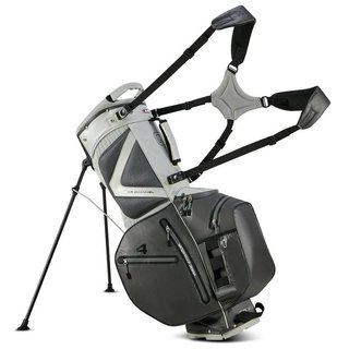 Big Max AQUA Hybrid 4 stand bag, gris/plata(negro)