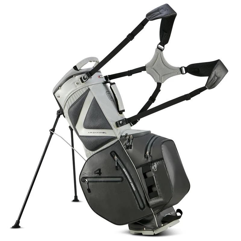 Big Max AQUA Hybrid 4 stand bag, gris/plata(negro)