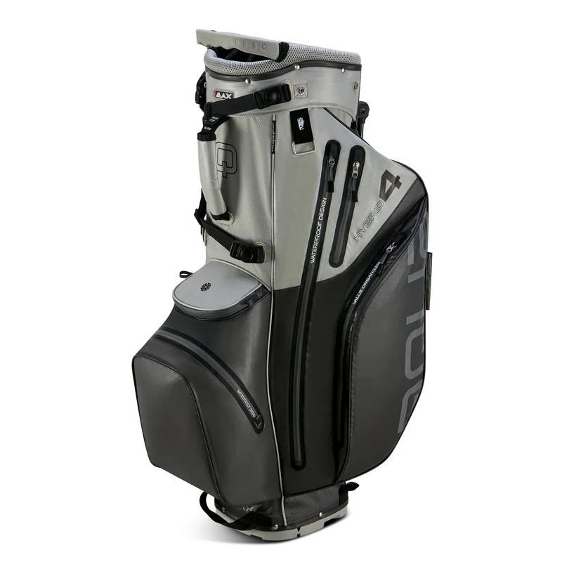 Big Max AQUA Hybrid 4 stand bag, gris/plata(negro)