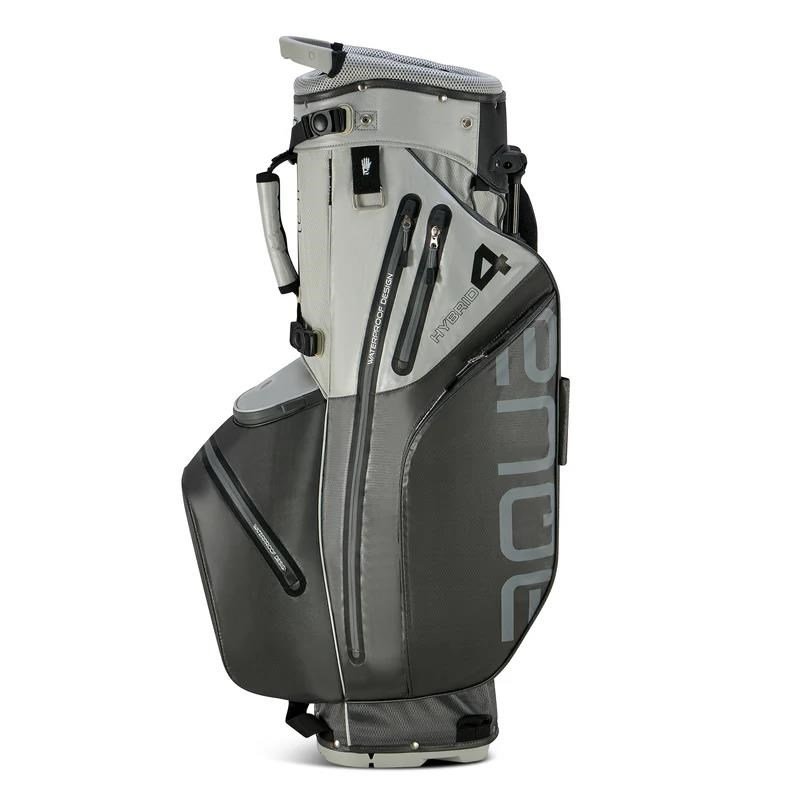 Big Max AQUA Hybrid 4 stand bag, gris/plata(negro)