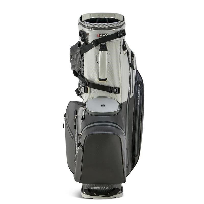 Big Max AQUA Hybrid 4 stand bag, gris/plata(negro)