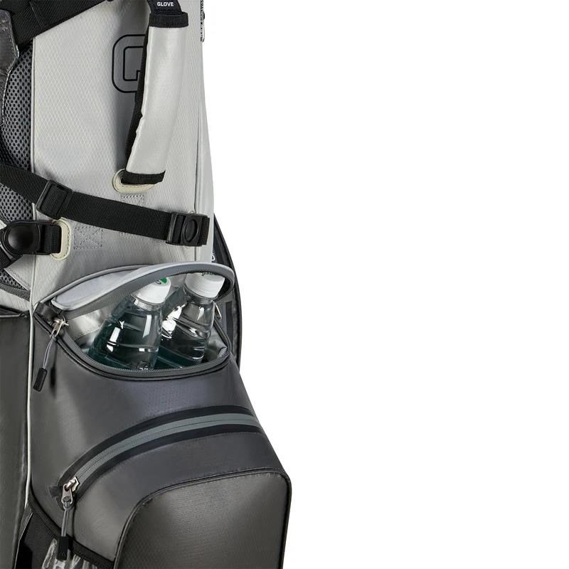Big Max AQUA Hybrid 4 stand bag, gris/plata(negro)