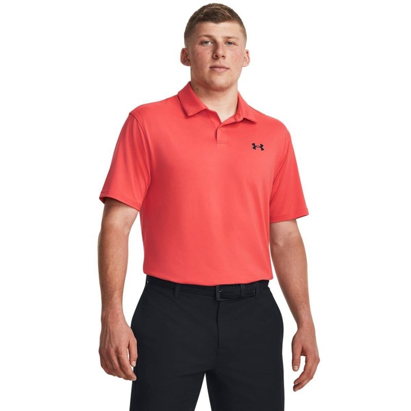 Under Armour T2G polo de hombre, rojo venom