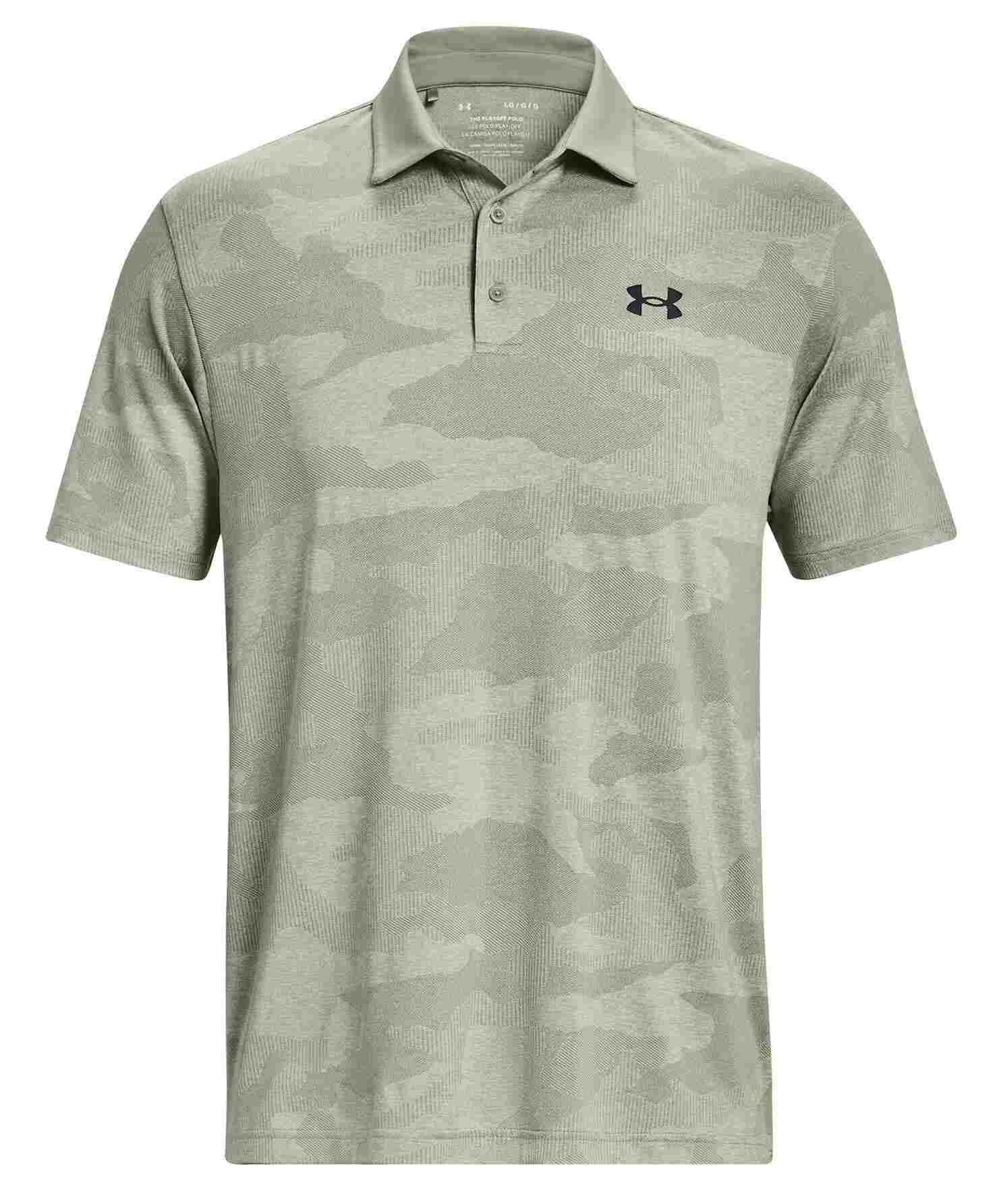 Under Armour Playoff Camo Jacquard polo de hombre, grove green