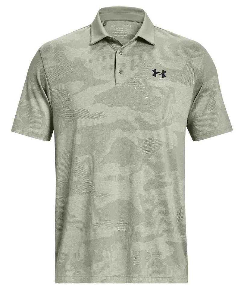 Under Armour Playoff Camo Jacquard polo de hombre, grove green