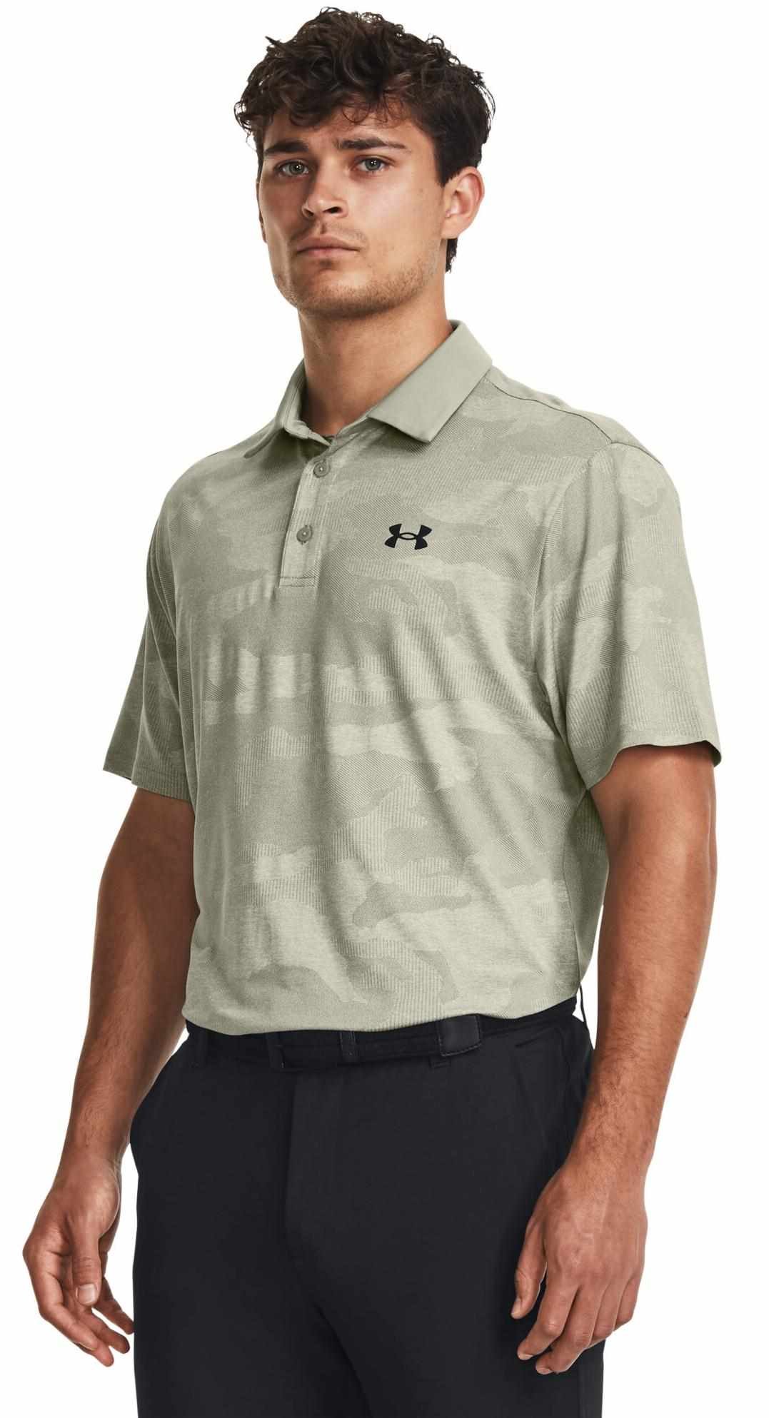 Under Armour Playoff Camo Jacquard polo de hombre, grove green
