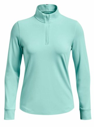Under Armour Playoff 1/4 Zip sudadera de mujer, neo turquoise
