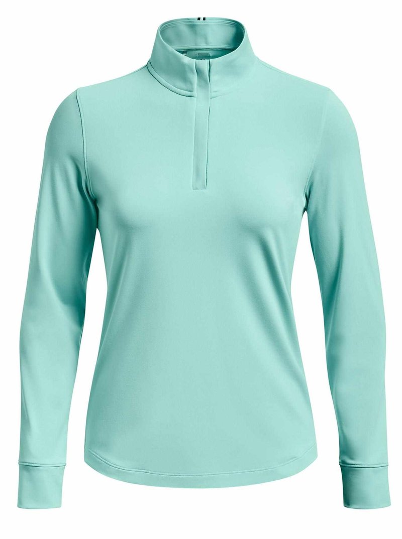 Under Armour Playoff 1/4 Zip sudadera de mujer, neo turquoise