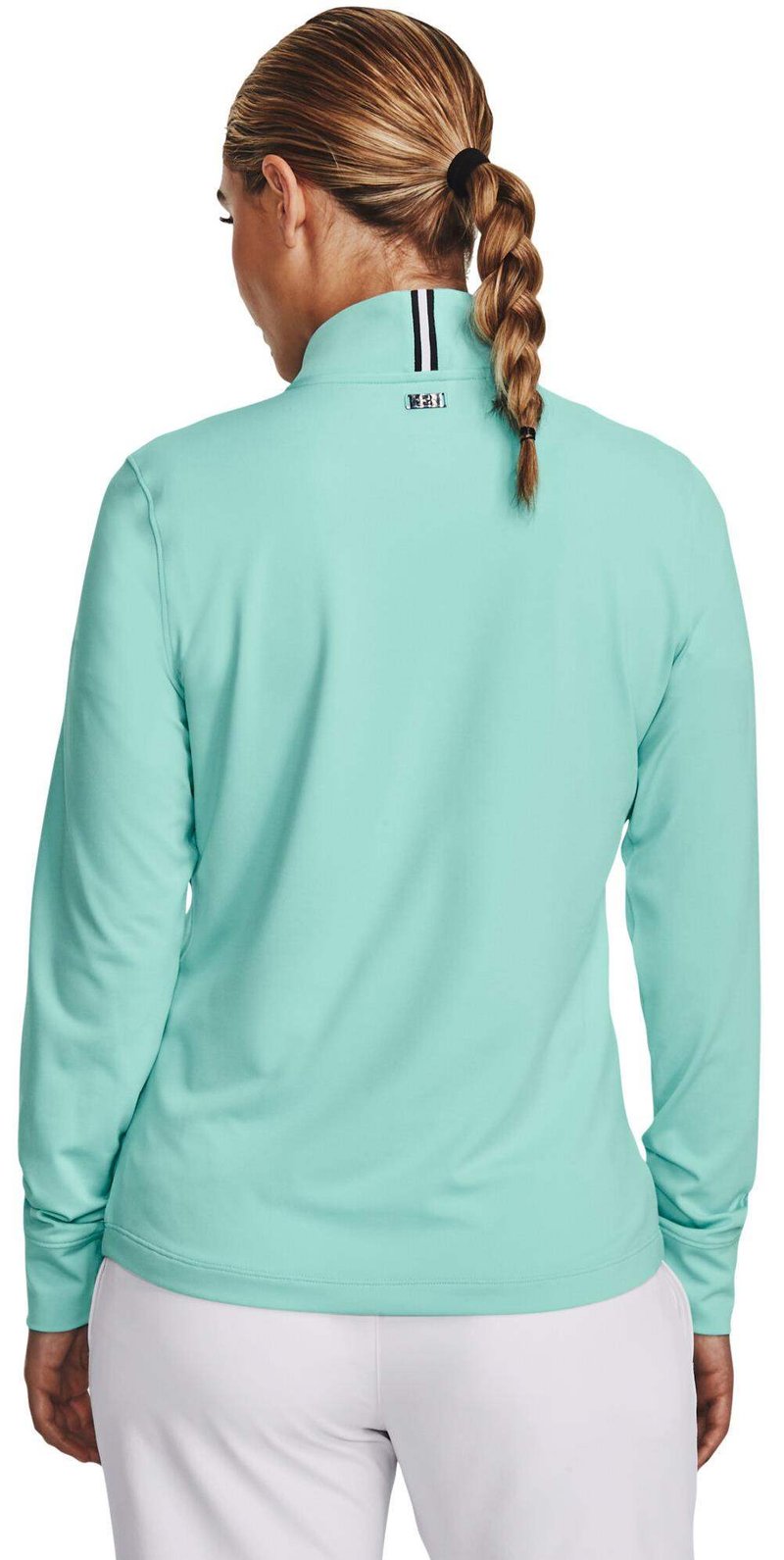 Under Armour Playoff 1/4 Zip sudadera de mujer, neo turquoise