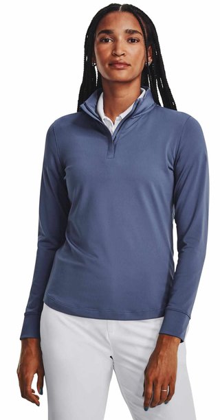 Under Armour Playoff 1/4 Zip sudadera de mujer, hushed blue