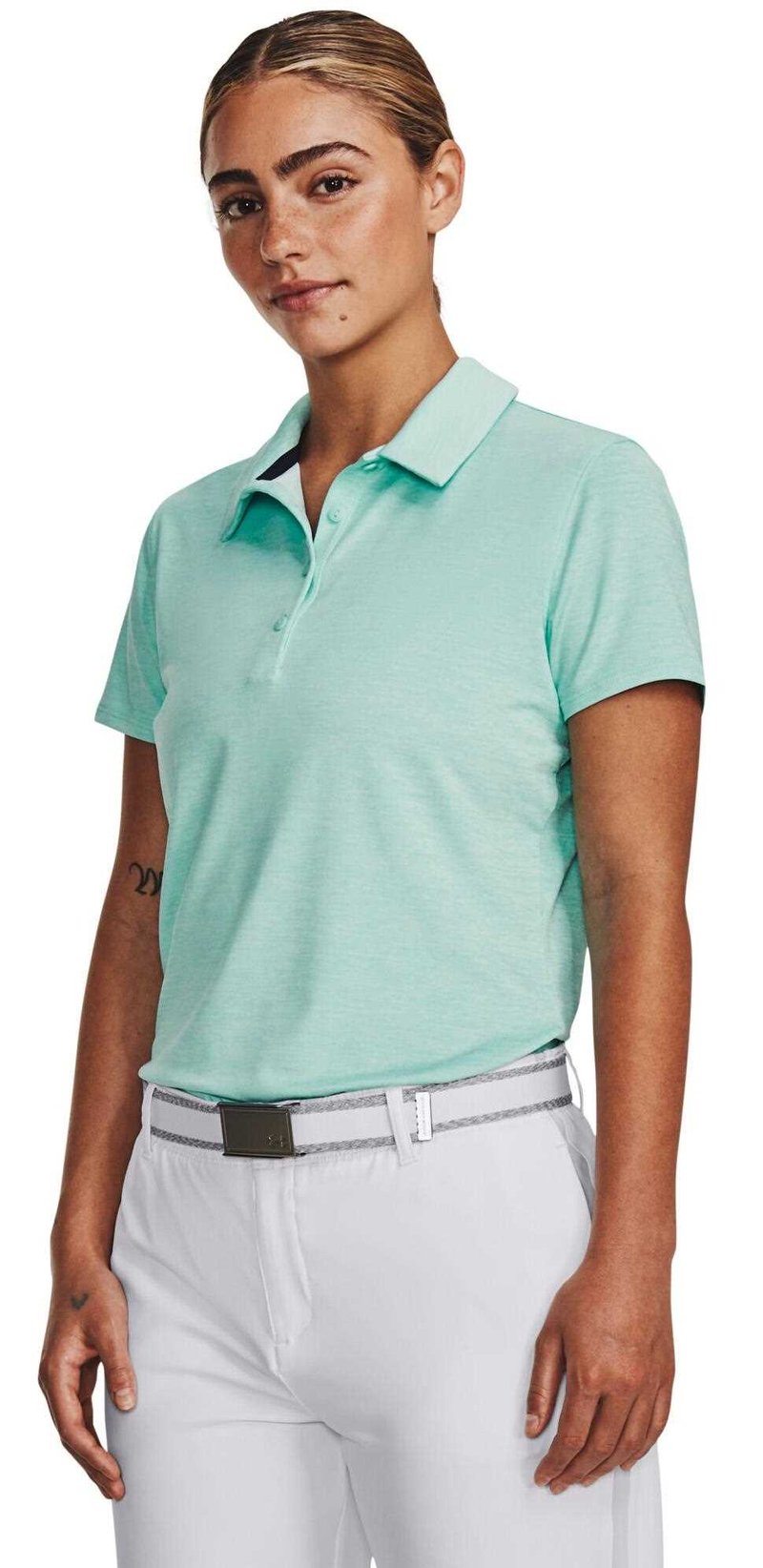 Under Armour Zinger Playoff polo de mujer, neo turquoise