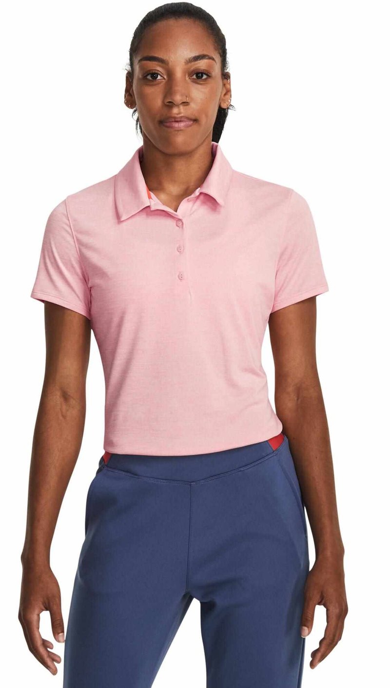 Under Armour Zinger Playoff polo de mujer, pink fizz