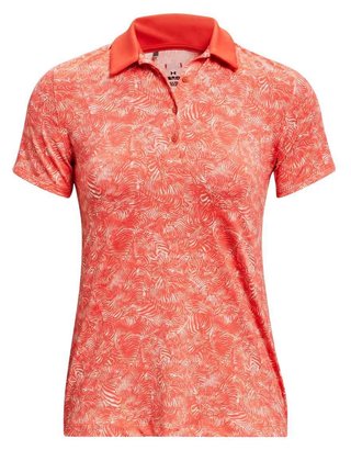 Under Armour Playoff polo de mujer, venom red/beta