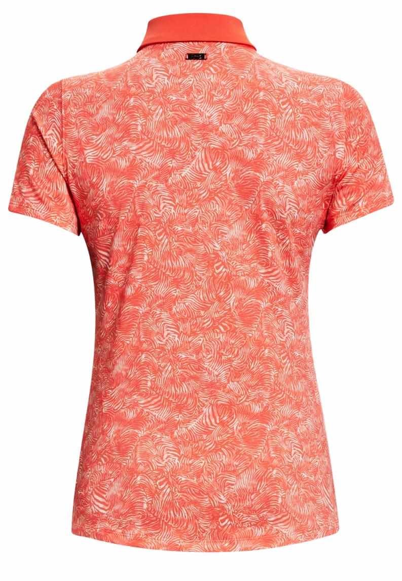 Under Armour Playoff polo de mujer, venom red/beta