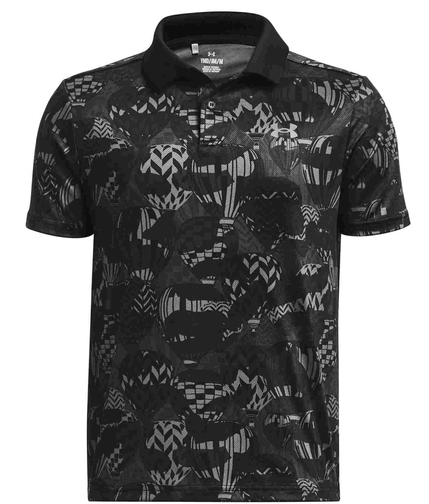Under Armour Performance Printed polo junior, negro