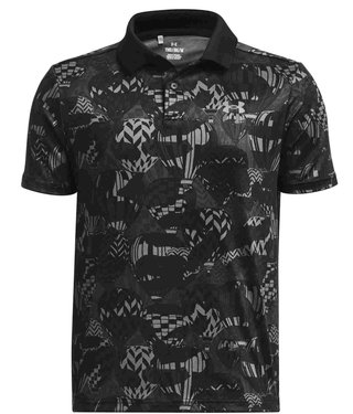 Under Armour Performance Printed polo junior, negro