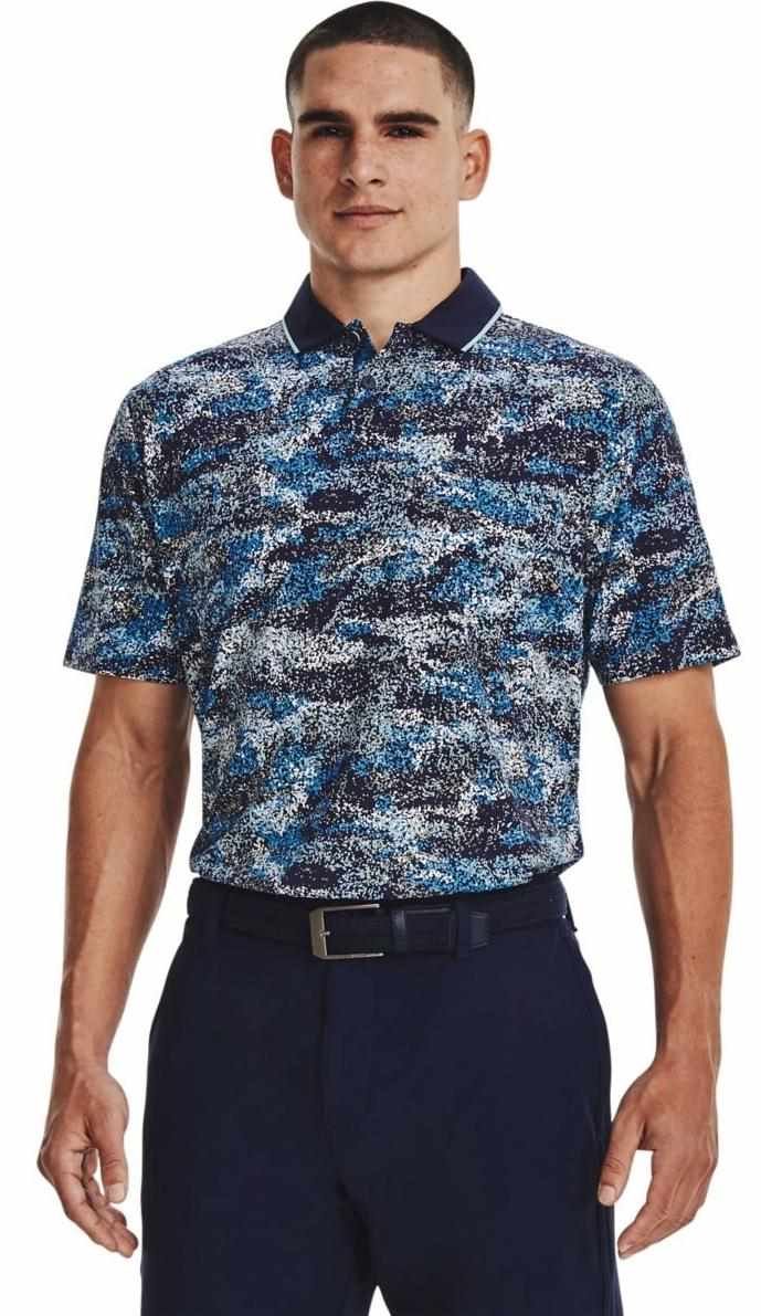 Under Armour Iso-Chill Edge polo de hombre, midnight navy/blizzard