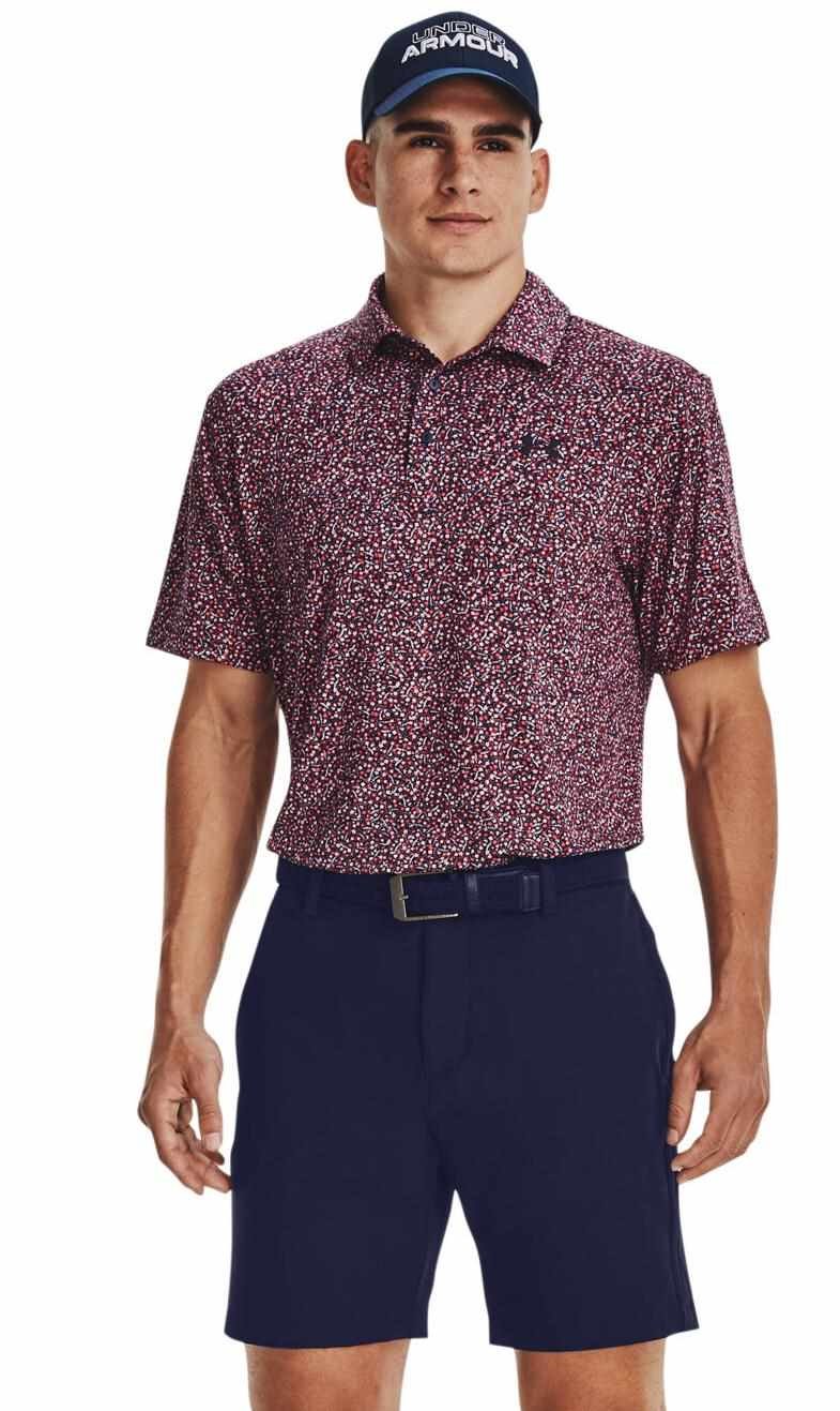 Under Armour Playoff 3.0 Printed polo de hombre, azul marino