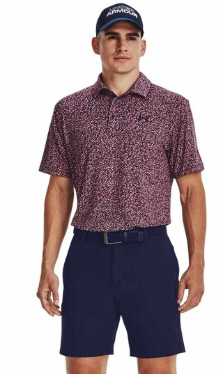 Under Armour Playoff 3.0 Printed polo de hombre, azul marino