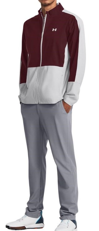 Under Armour Stormproof 3.0 chaqueta de hombre, dark maroon/mod gray