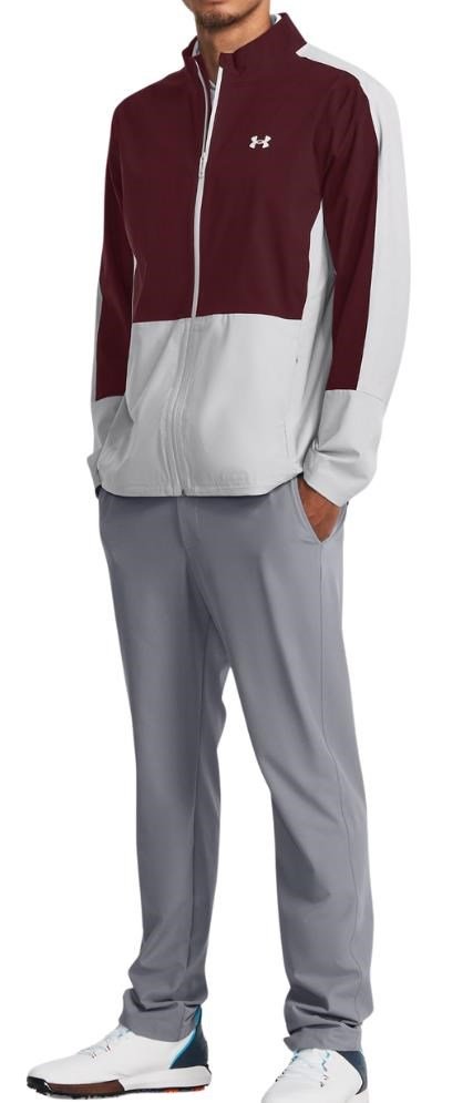 Under Armour Stormproof 3.0 chaqueta de hombre, dark maroon/mod gray