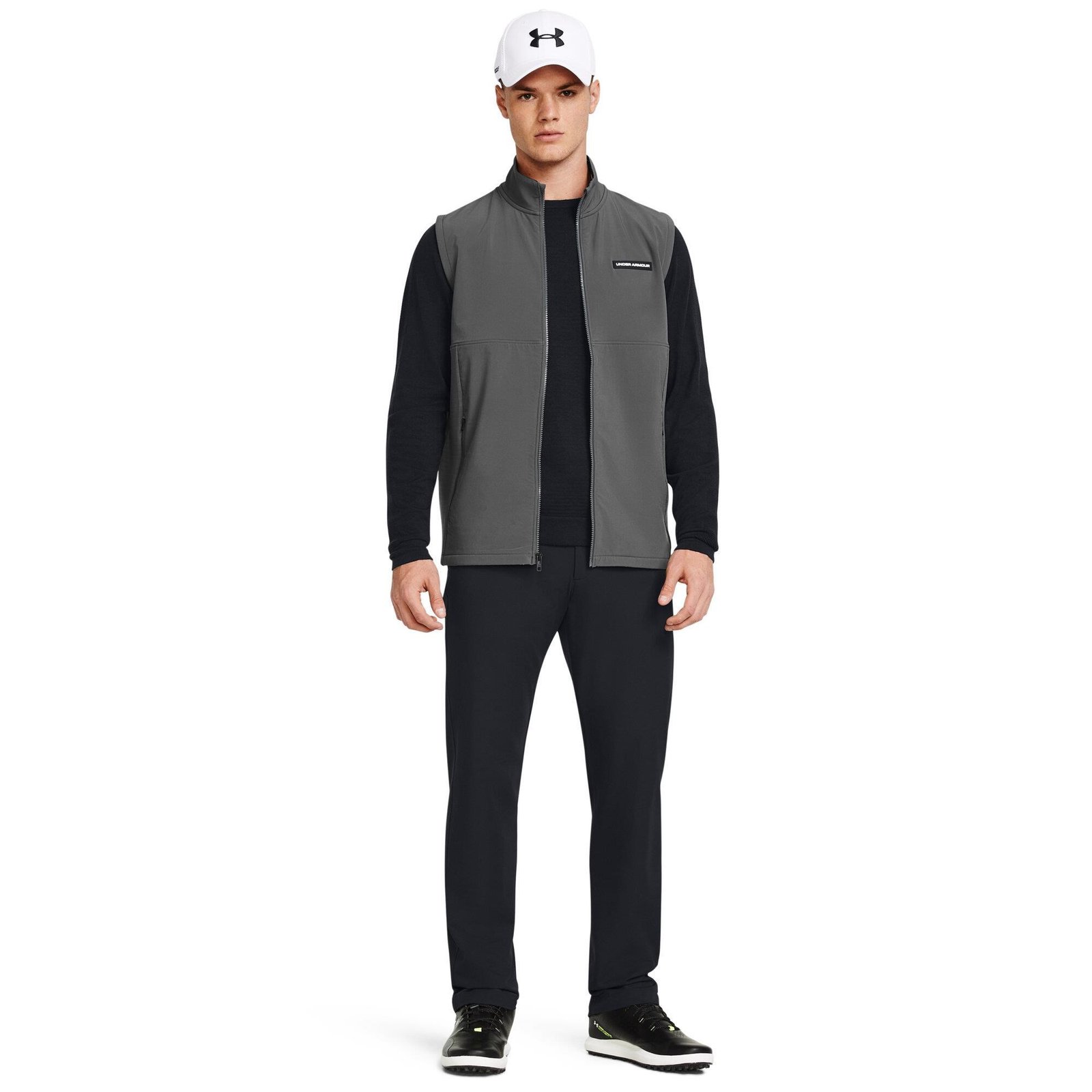 Under Armour Storm Daytona chaleco de hombre, castelrock/white