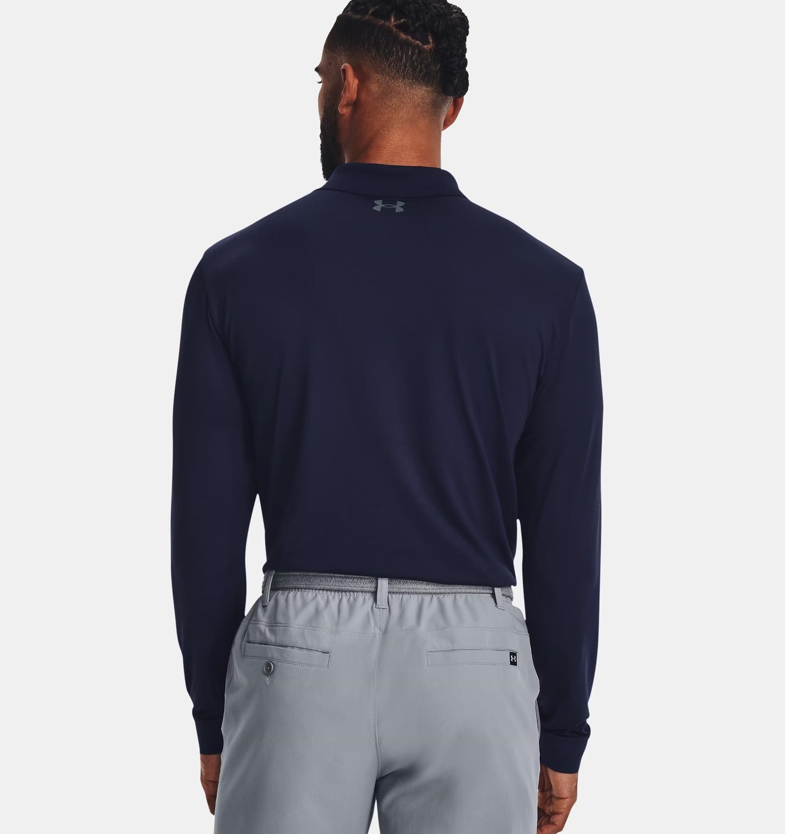 Under Armour Matchplay Long Sleeve camiseta de manga larga para hombre, azul marino