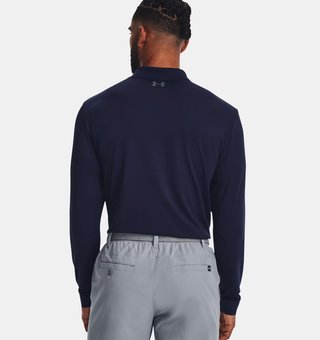 Under Armour Matchplay Long Sleeve camiseta de manga larga para hombre, azul marino