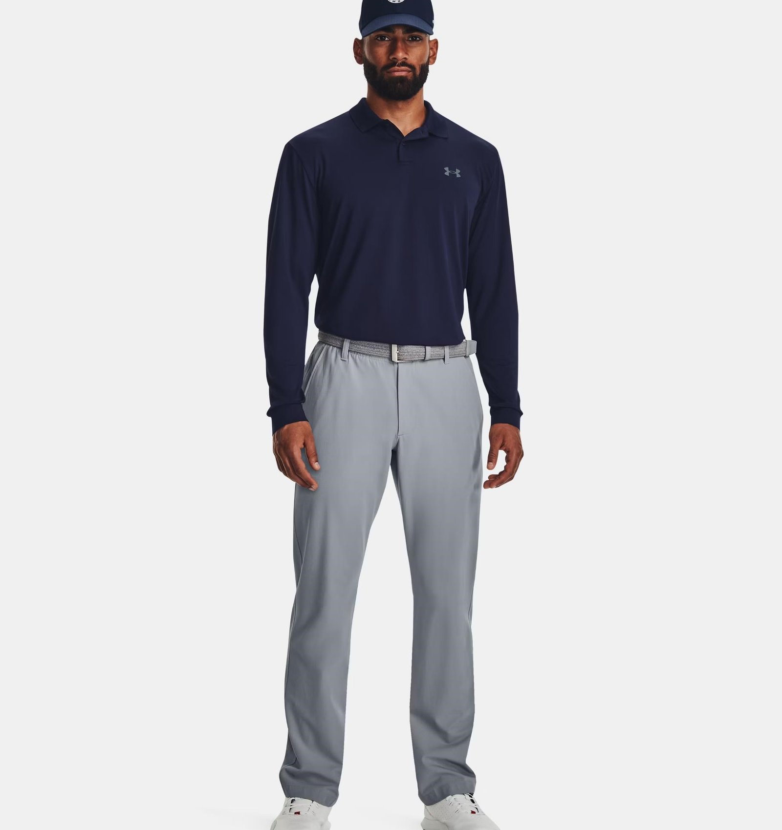 Under Armour Matchplay Long Sleeve camiseta de manga larga para hombre, azul marino
