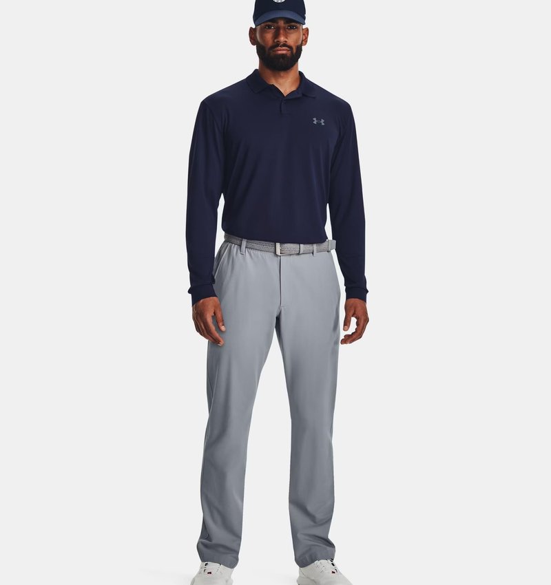 Under Armour Matchplay Long Sleeve camiseta de manga larga para hombre, azul marino