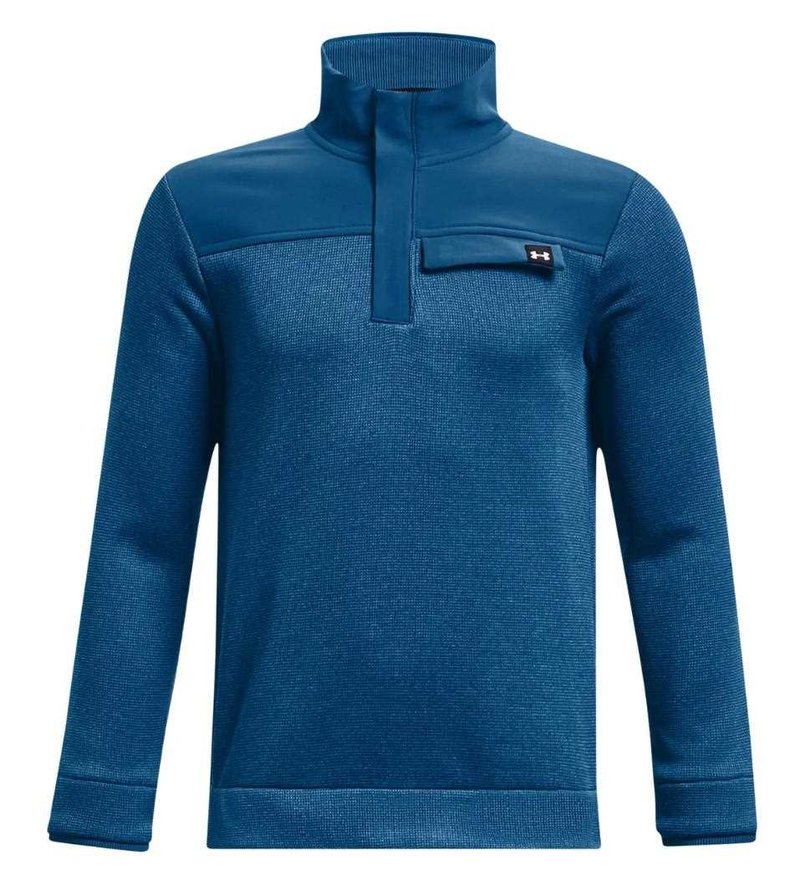 Under Armour Sweaterfleece 1/2 Zip sudadera junior, varsity blue/halo gray