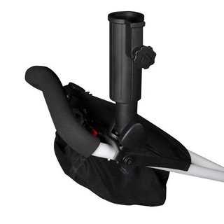 Big Max Rainstar Quick Fix (QF) soporte de paraguas extragrande para carrito, negro