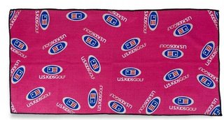 U.S. Kids Golf Multi Logo Microfiber toalla de golf, rosa