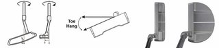 U.S. Kids Golf TS5-66 (167+cm) W5 junior putter, acero, 33"