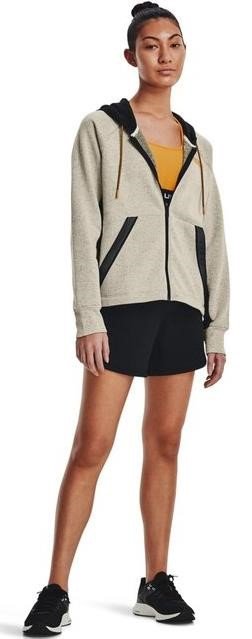Under Armour Rival + FZ Hoodie sudadera con capucha de mujer, marrón