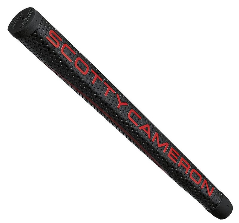 Scotty Cameron Matador putter grip, negro/rojo, mediano