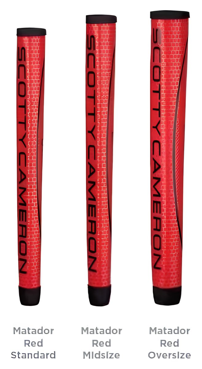 Scotty Cameron Matador putter grip, negro/rojo, mediano