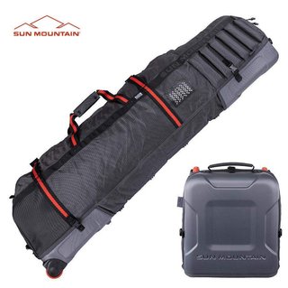 Sun Mountain Kube funda de viaje, acero/negro/rush red