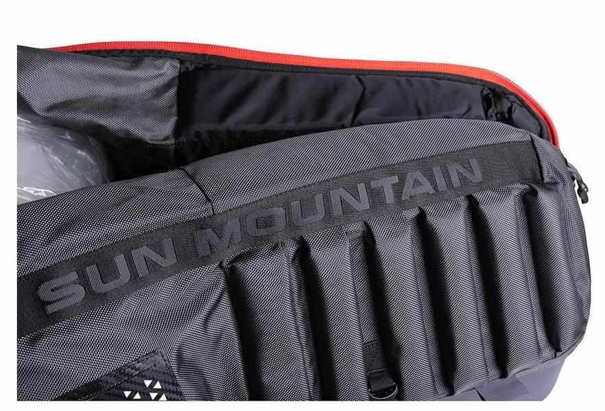 Sun Mountain Kube funda de viaje, acero/negro/rush red