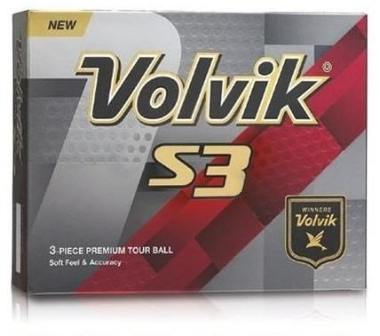 Volvik S3 pelotas de golf, naranja