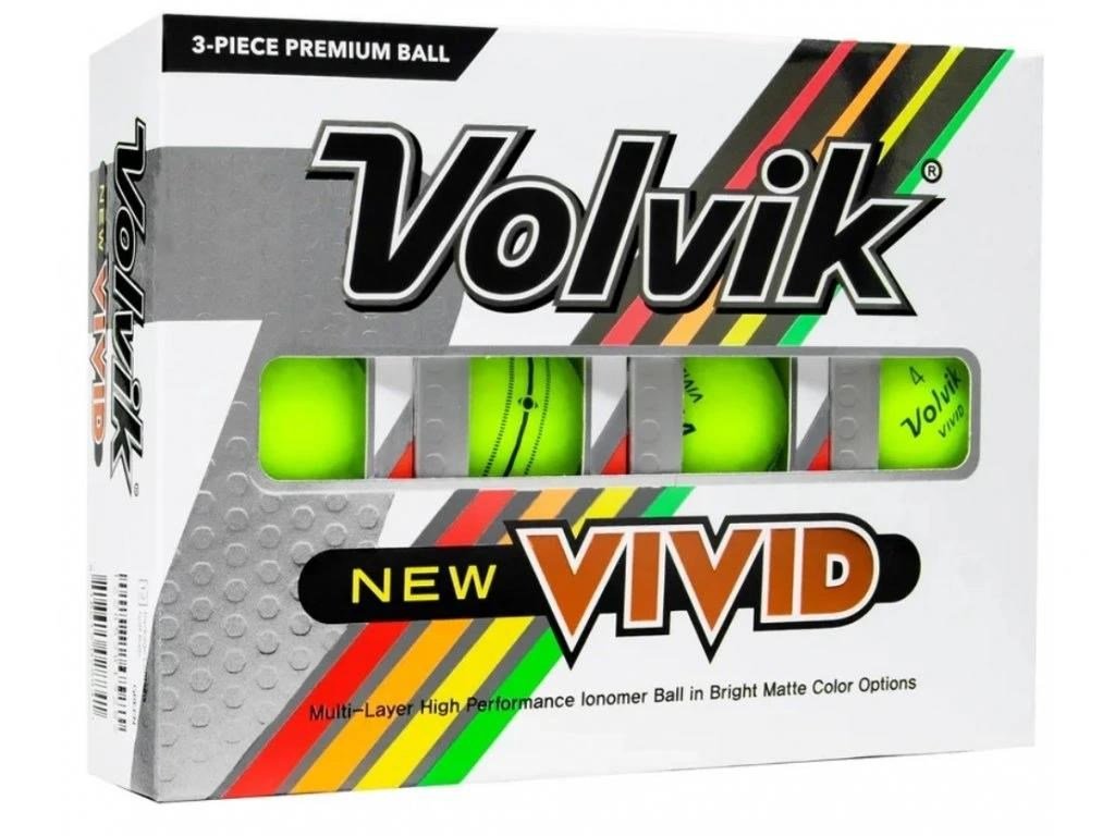 Volvik VIVID pelotas de golf, verdes